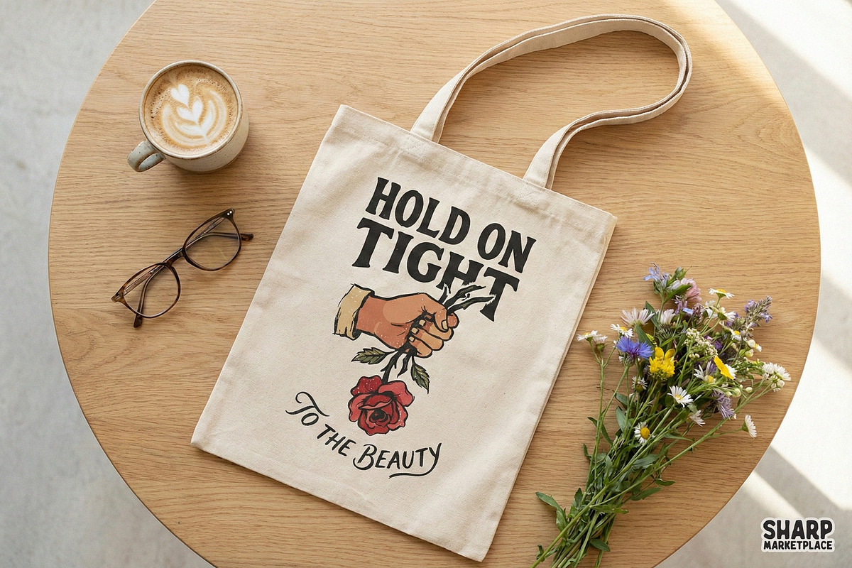 Hold On Tight To The Beauty PNG, an Illustration by SharpMarketplace (Photo 3 of 4)