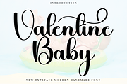 Baby Valentine, a Handwritten Font by FreshTypeINK (Thumbnail 1 of 8)
