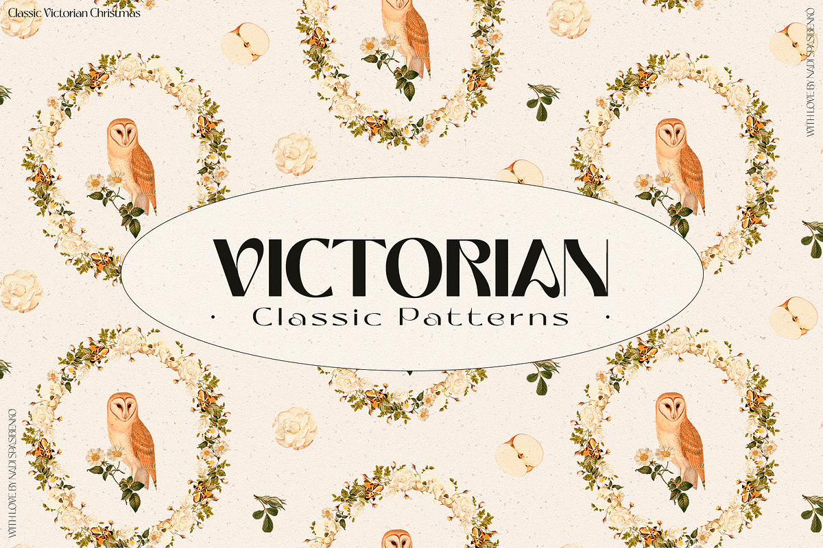 Victorian Classic Christmas Patterns, a Pattern Graphic by nadispasibenko (Photo 7 of 13)
