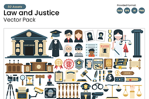 Law and Justice Vector Pack