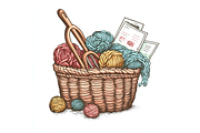 Prompt Knitting Clipart, a Decorative Illustration by Creative design (Thumbnail 7 of 7)