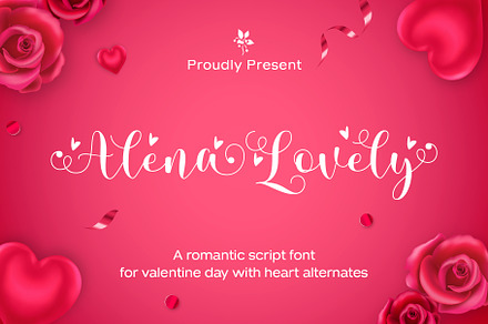 Alena Lovely - Romantic Script Font
