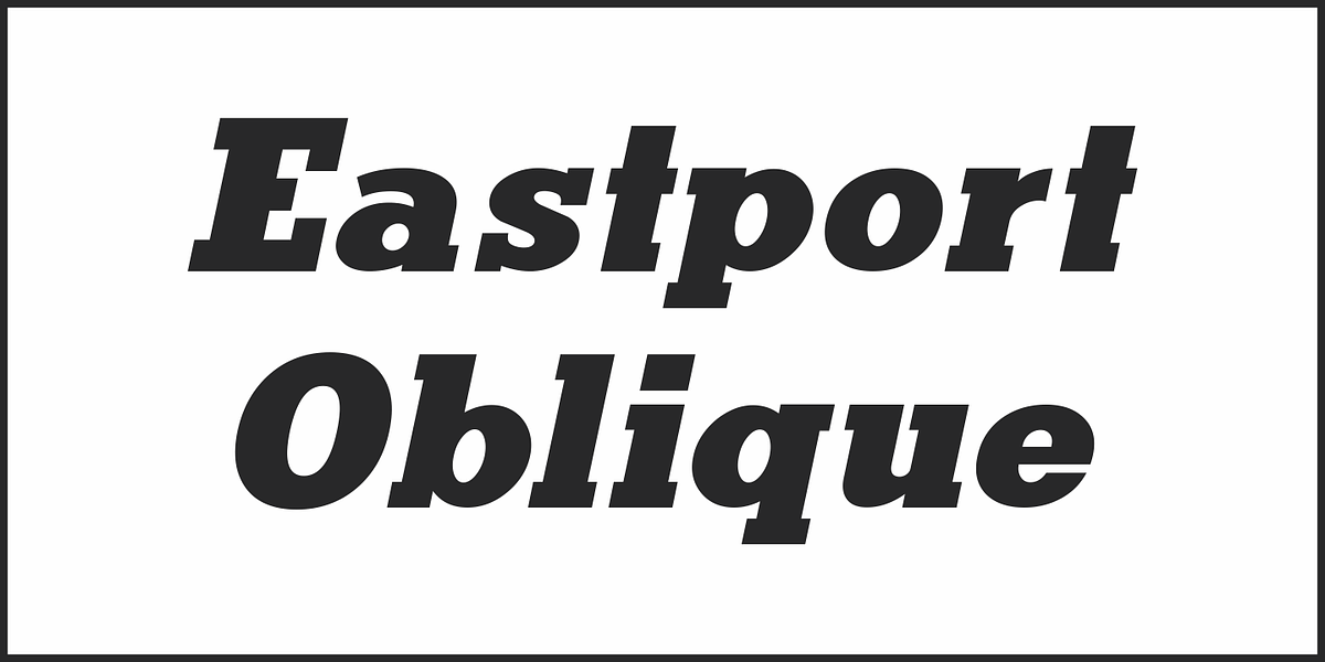 Eastport JNL, a Slab Serif Font by Jeff Levine Fonts (Photo 4 of 5)