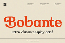 Bobante Retro Classic Serif Font
