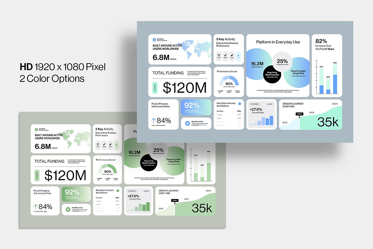 Bento Box Infographic Template, a Presentation Template by BrandPacks