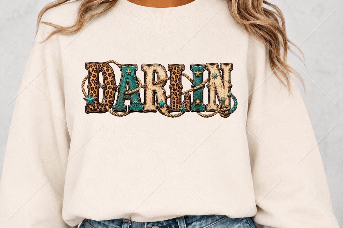 Darlin Leopard Western Cowgirl PNG, a Seasonal Illustration by Canvas Craft (Photo 5 of 6)
