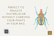 The Procreate Watercolor Box, a Brush Add-On by Just Bia (Thumbnail 5 of 6)