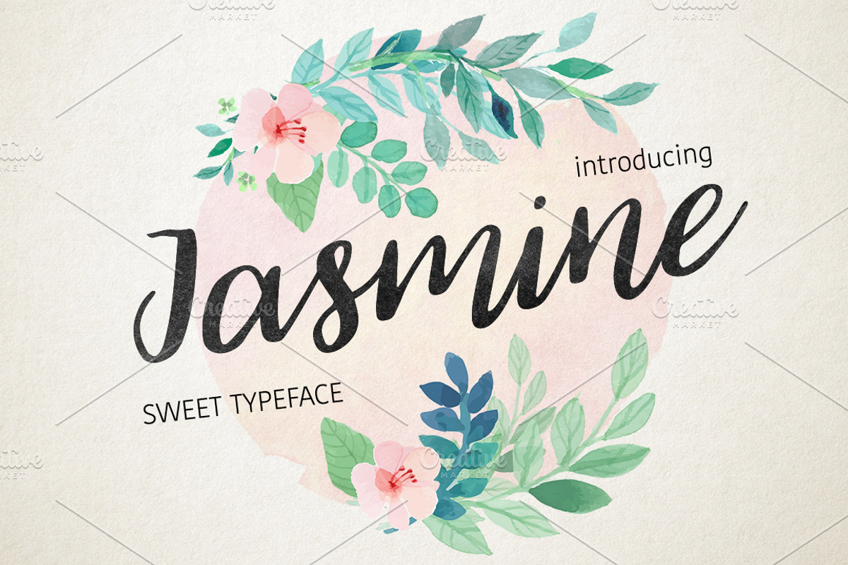 Jasmine handwriting font