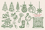 Hand Drawn Whimsical Christmas Icon, an Outline Icon by Baleee (Thumbnail 5 of 7)