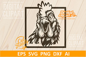 Surprised Chicken SVG