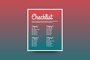 A Set of Five Checklists, a Graphic by Orange Graphics (Thumbnail 6 of 6)