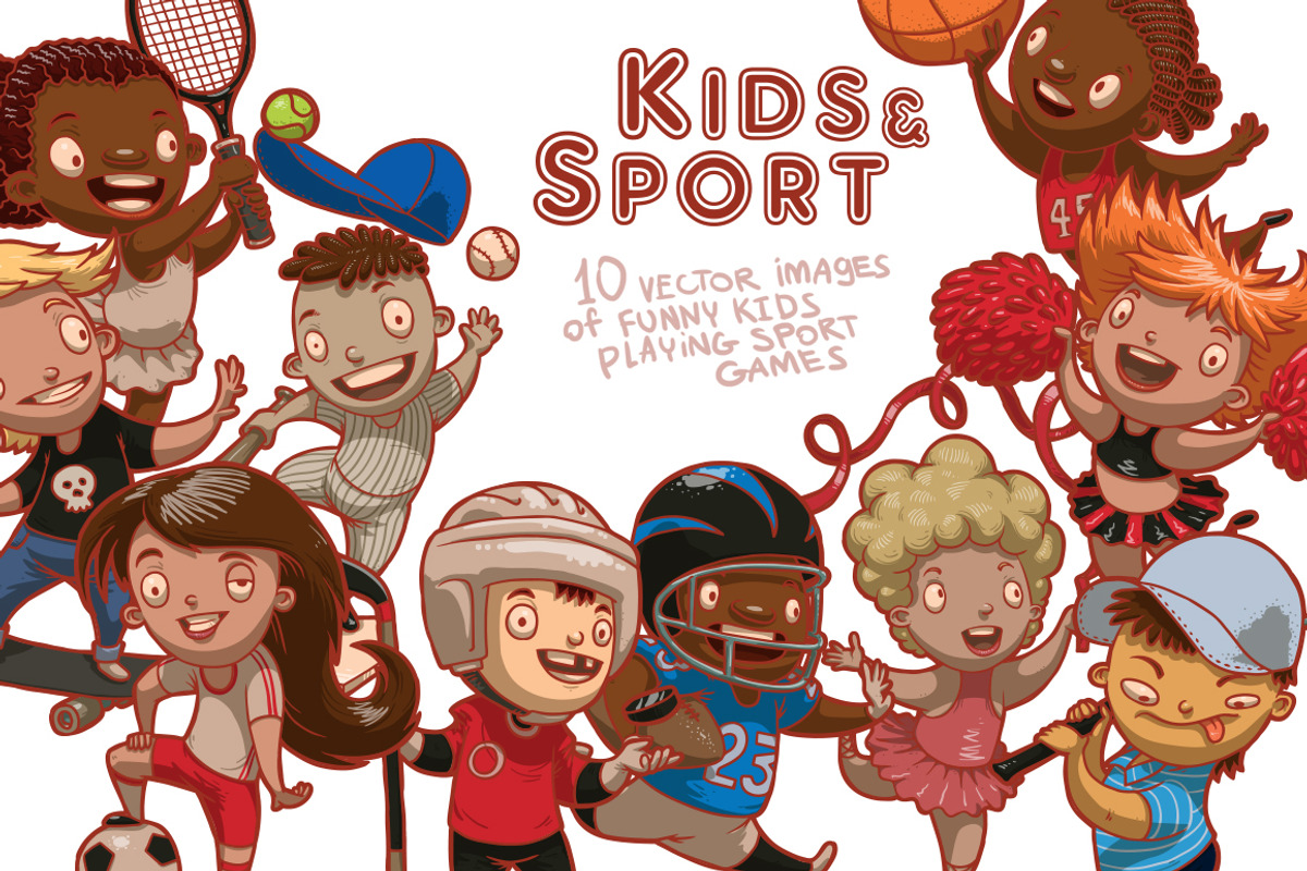 Kids & Sport, an Education Illustration by IvanNikulin (Photo 1 of 2)