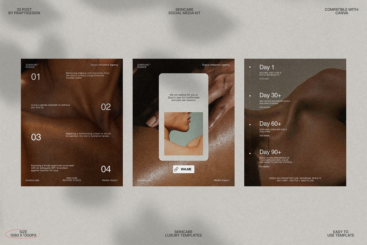 Clean Skincare Post Templates preview 5