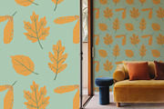 Autumn Leaves clipart & patterns, a Seasonal Illustration by Carpet Tapete Pretzel (Thumbnail 9 of 11)