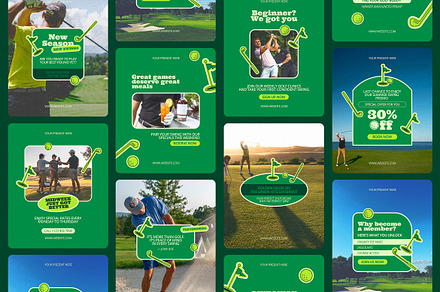 Golf Promotion Instagram Templates