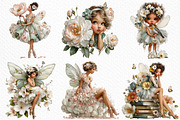 Whimsical Spring Fairy Clipart Png, an Illustration by Craft Nest (Thumbnail 3 of 11)