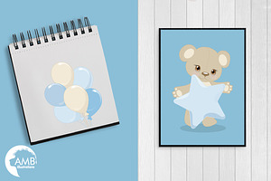 Baby Boy Bear Nursery AMB-1460