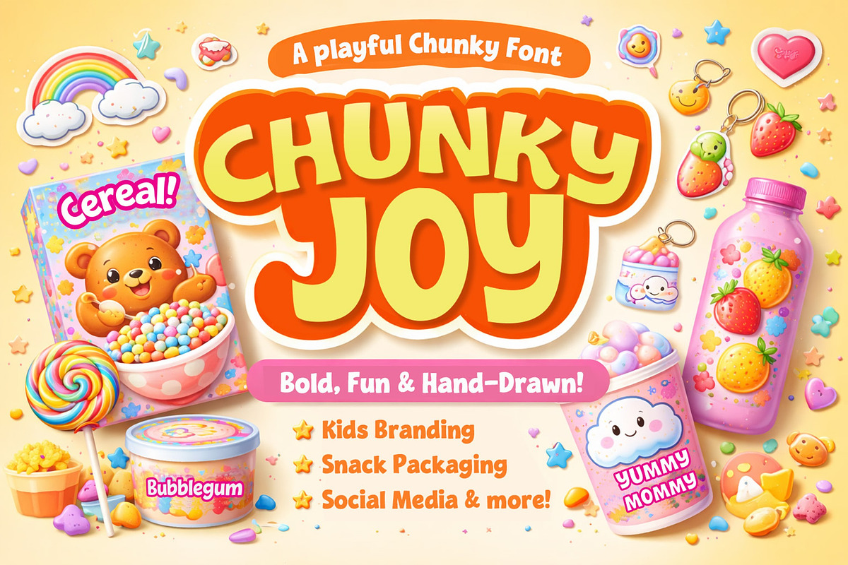 Chunky Joy, a Handwritten Font by Art StoreID (Photo 1 of 8)