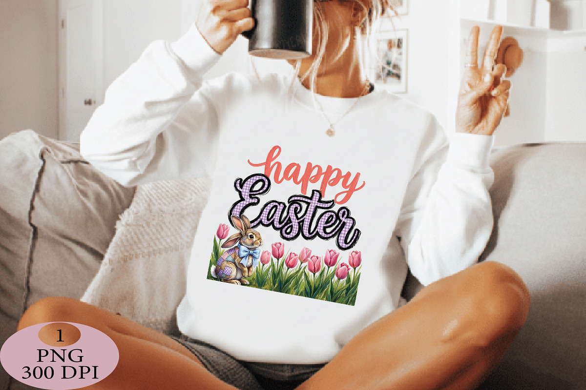 Happy Easter PNG Bunny, an Illustration by Daily.Designs (Photo 3 of 5)
