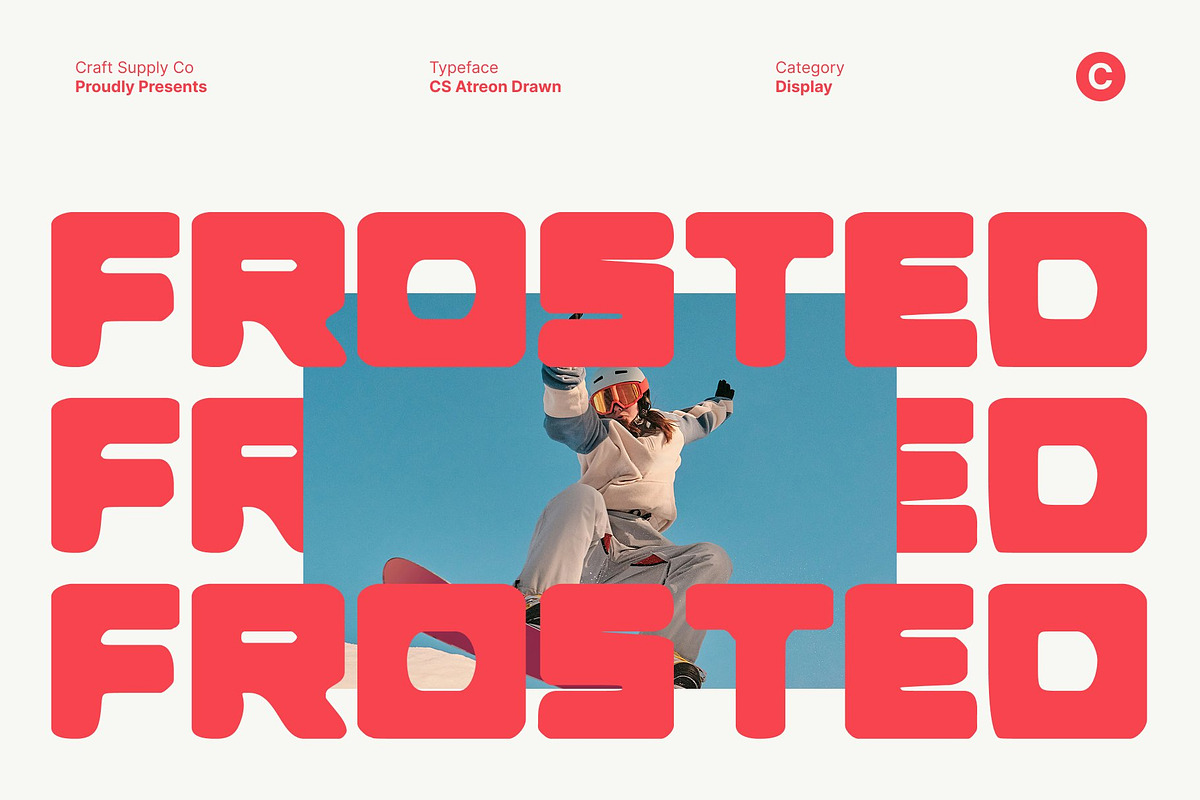 CS Atreon Drawn, a Sans Serif Font by Craft Supply Co. (Photo 7 of 8)