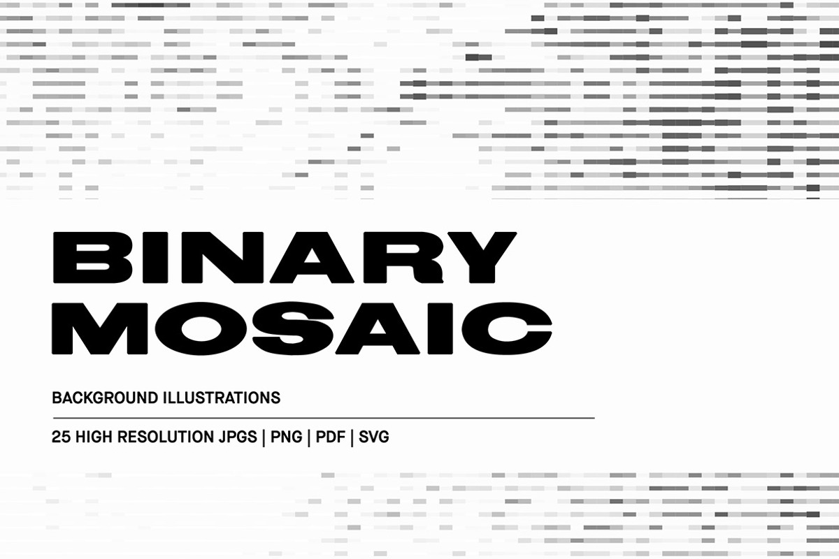 Binary Mosaic Patterns, a Decorative Illustration by Huebert World (Photo 1 of 10)