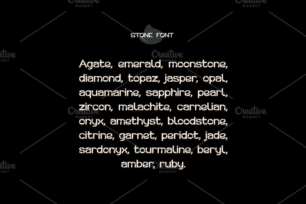 Stone Font, a Sans Serif Font by Mymlan Shop (Photo 8 of 9)