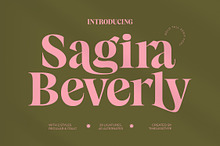 Sagira Beverly Modern Display Serif