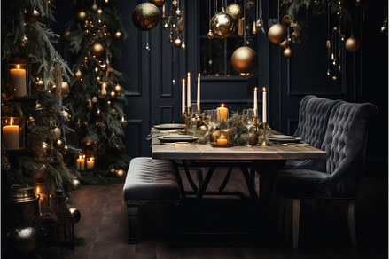 Christmas or New Year restaurant, a Holiday Photo by Yulia Furman