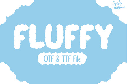 Fluffy | Hand drawn Sans serif Font, a Handwritten Font by LivelyAutumn11.11