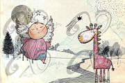 Sweet Spirits: Whimsical Angels, a Person Illustration by NiiiNArt (Thumbnail 3 of 7)