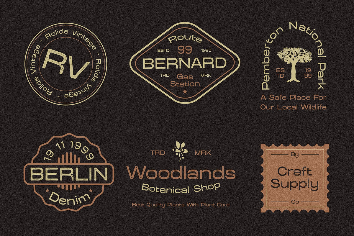 Rolide Vintage, a Sans Serif Font by Craft Supply Co. (Photo 8 of 8)