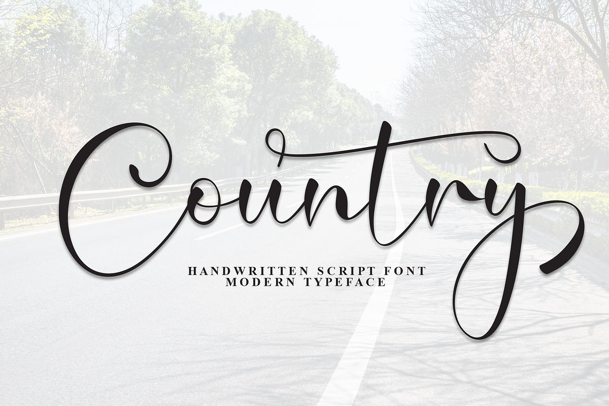 Country | Script Font, a Handwritten Font by Scratchones (Photo 1 of 9)