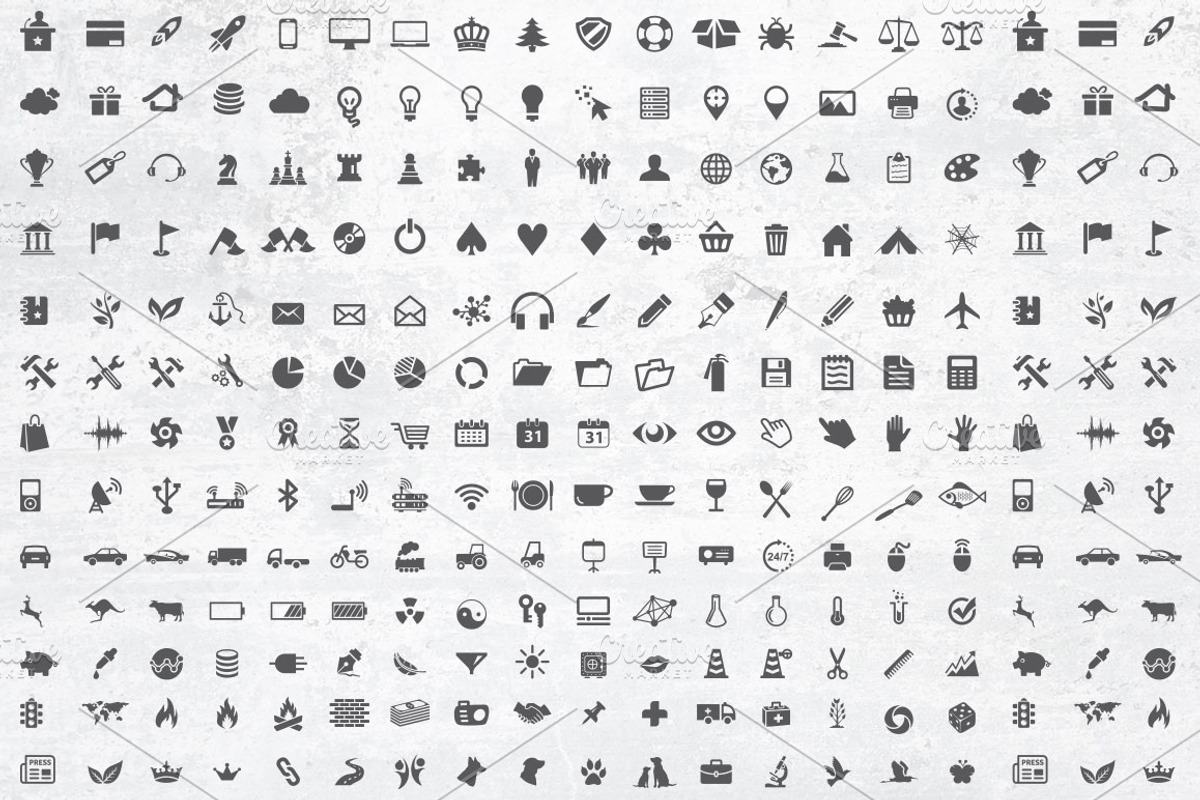 Pixeo Icon bundle preview 2