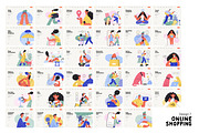 Online Shopping vector illustrations, a Templates & Theme by Grivina's shop (Thumbnail 19 of 26)