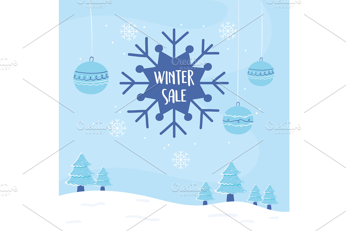 winter sale promotion, an Illustration by studiogstock