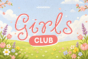 Curly Blush Cute Curly Script, a Handwritten Font by Littlehand (Thumbnail 6 of 9)