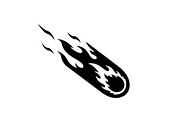 Fire Meteor Comet Silhouette Bundle, an Illustration by Designs_River (Thumbnail 32 of 51)