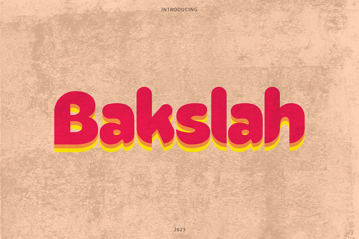 Bakslah Font Display, a Font by Nickhard (Photo 1 of 5)