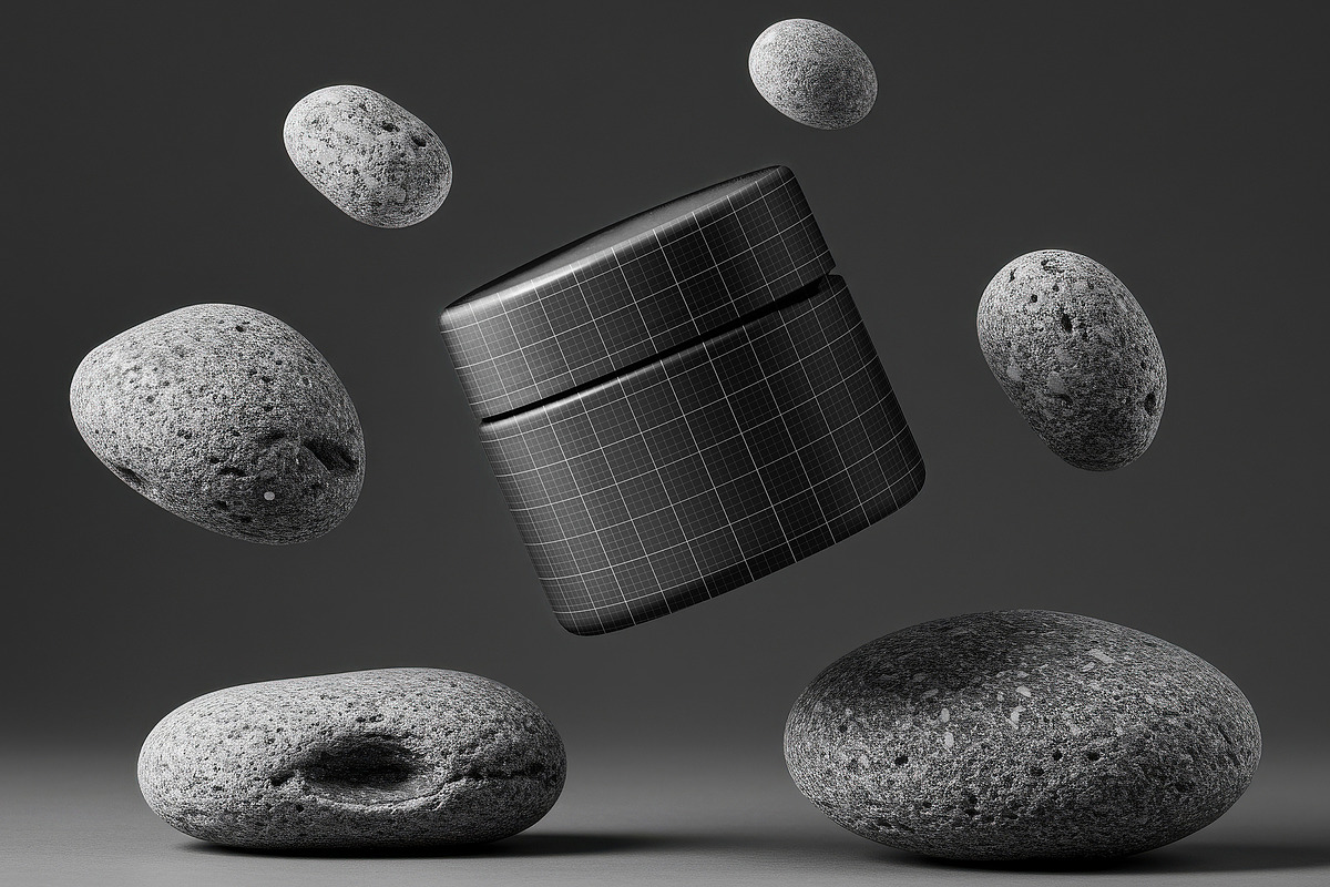 Cosmetic Jar Floating Mockups, a Mockup by Luuqas Design (Photo 2 of 3)