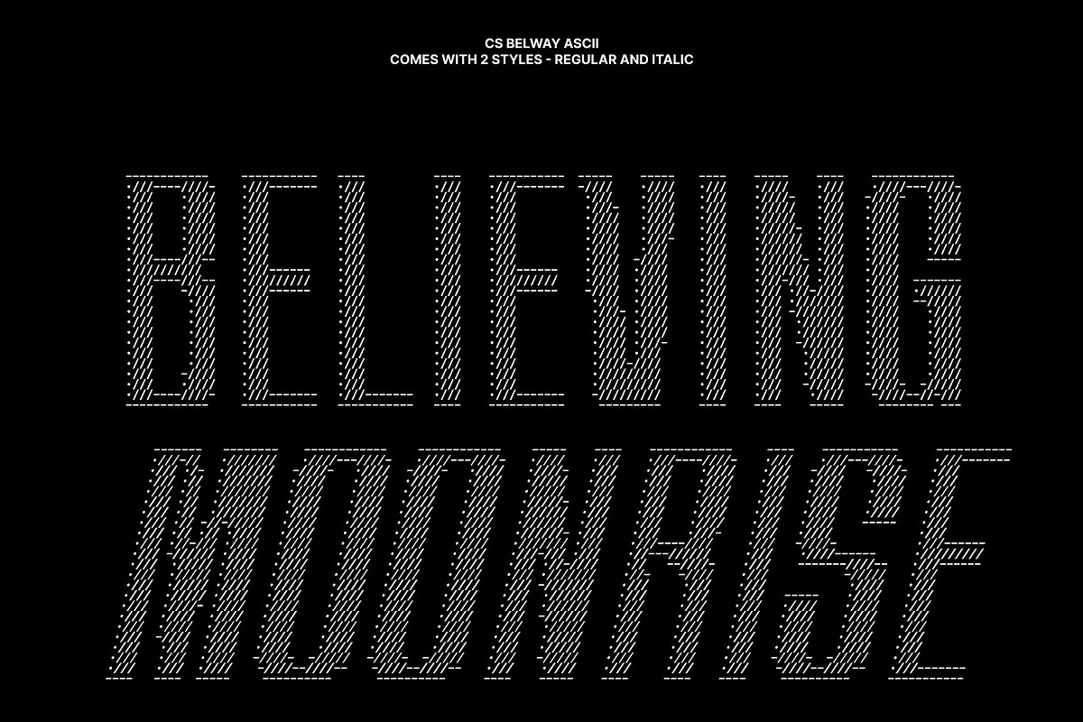 CS Belway Ascii, a Sans Serif Font by Craft Supply Co. (Photo 2 of 8)