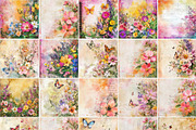 Floral Distressed Backgrounds, a Decorative Illustration by pictures for you (Thumbnail 14 of 36)
