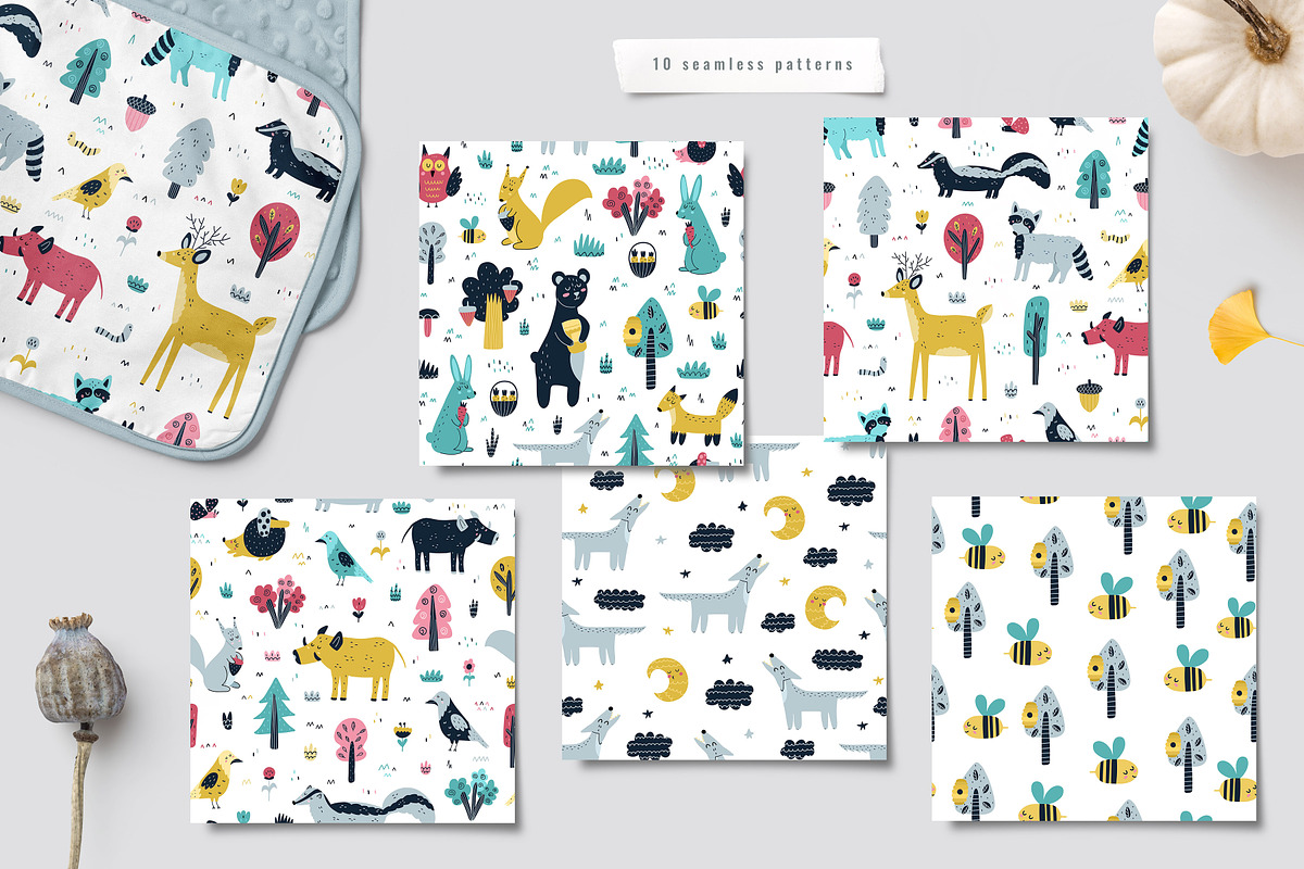 Forest Animals Collection, an Animal Illustration by Gulnara Sabirova (Photo 3 of 12)