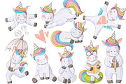 Cute Unicorns Collection, an Animal Illustration by Tanya Kart (Thumbnail 3 of 8)