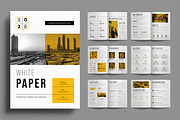White Paper Template Layout, a Brochure Template by ContestDesign (Thumbnail 1 of 3)