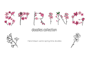 Spring blossoms doodles, a Decorative Illustration by Emjwalker (Thumbnail 1 of 3)