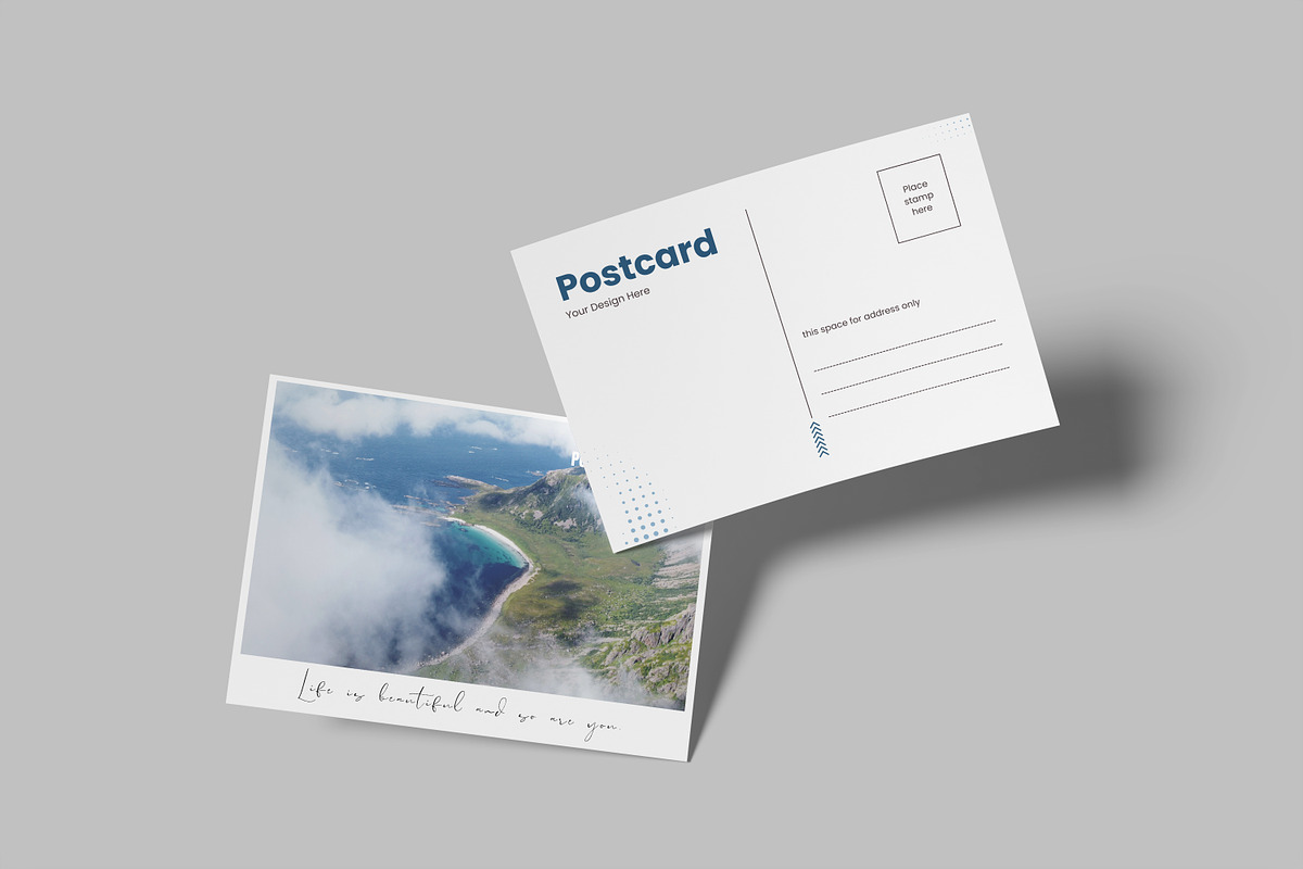 Simple Postcard Mockup, an Advertising Mockup by lamorastudio (Photo 6 of 11)