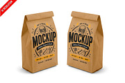 Paper Food Packaging Bags PSD, a Packaging Mockup by Bruno's Shop (Thumbnail 1 of 3)