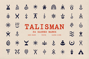 Talisman. 54 Marks & Ritual Symbols, an Object Graphic by pixelbuddha.net