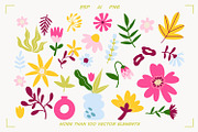 Floral stickers & patterns bundle, an Object Illustration by UnaAnya (Thumbnail 10 of 10)