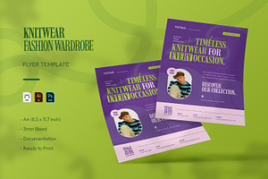 Knitwear Fashion - Flyer Template, a Flyer Template by VUNIRA